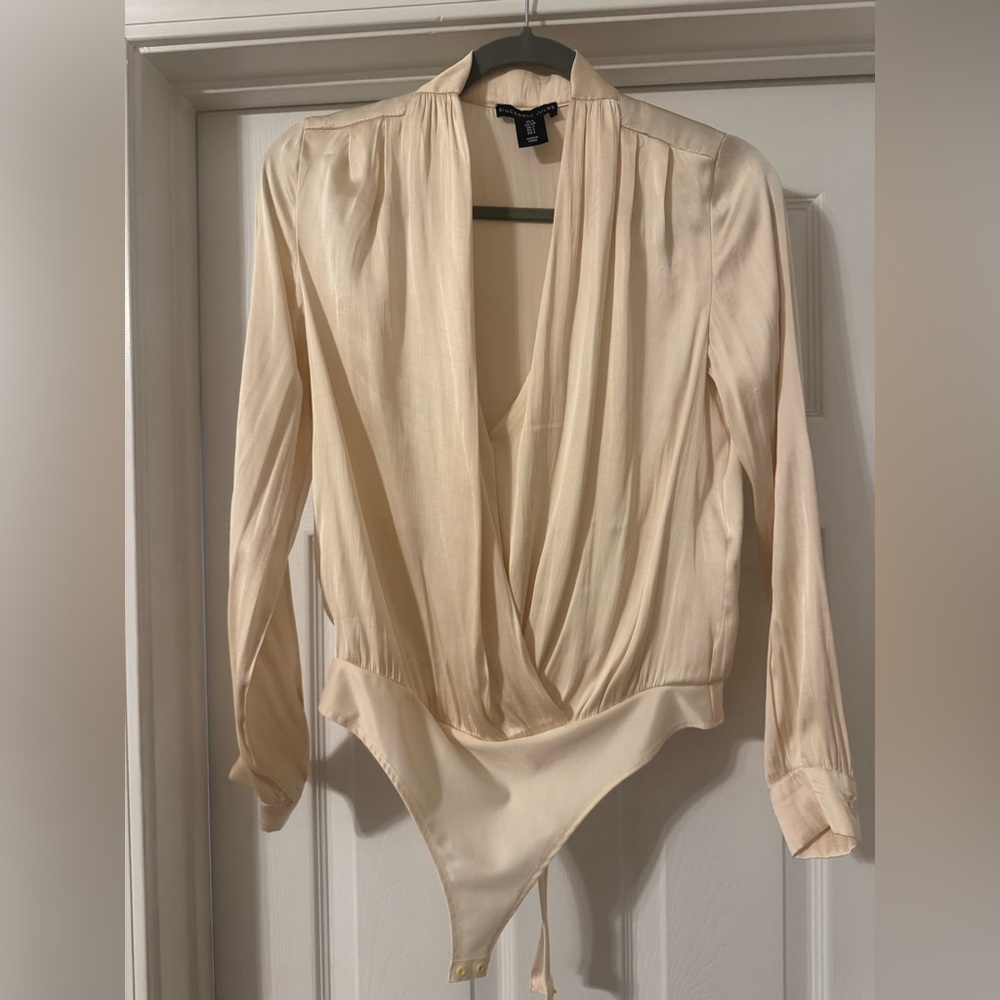 Sincerely Jules Cream Drape Bodysuit